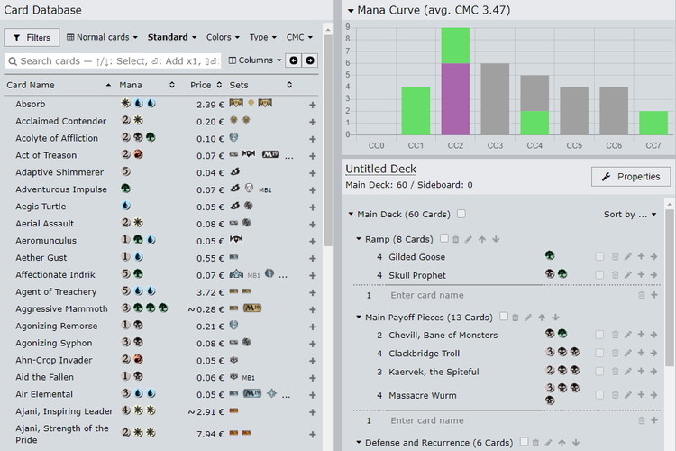 Deckstats.net MTG Deckbuilder + Collection Manager